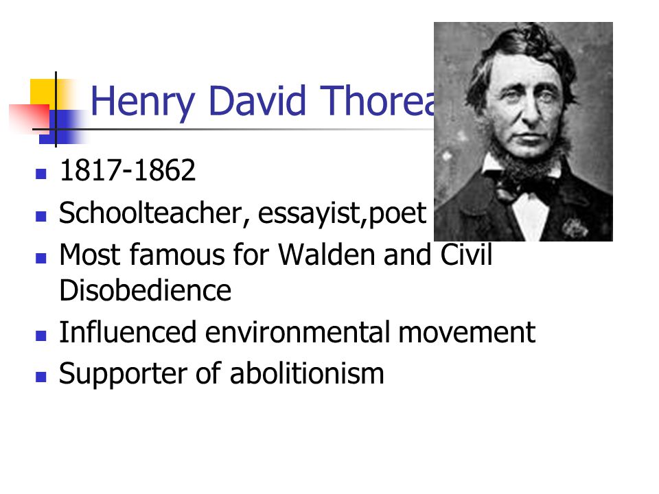 Portal:Henry David Thoreau